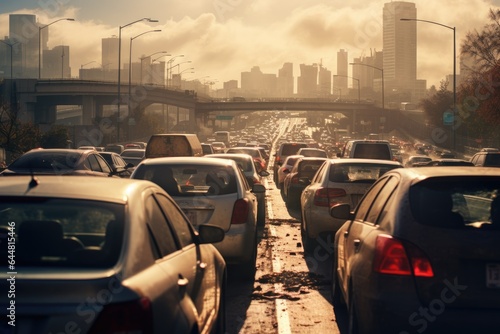 Traffic jam in the city. © Fotograf