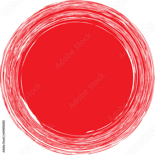 abstract red circle