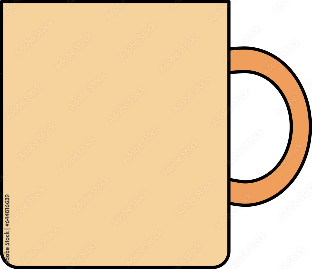 Vector Illustration of Cup Or Mug Icon in Flat Style. Vector Illustration of Cup Or Mug Icon in Flat Style.