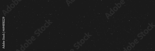 Night starry sky with bright stars. Vector stars on dark black background