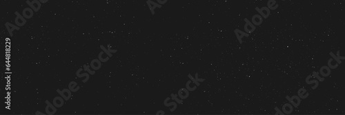 Night starry sky with bright stars. Vector stars on dark black background