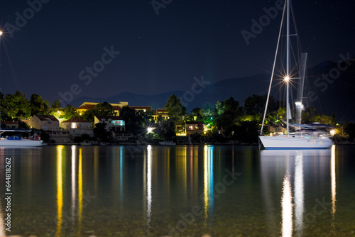 marina at night