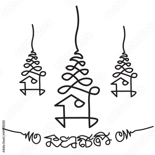 Symbol Talisman,Thai ancient traditional tattoo name in thai language is yant Na mettra.Hindu or Buddhist sign representing path to enlightenment