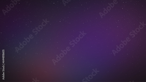 Night sky with stars. Space purple background with realistic nebula and glitter star. Deep cosmos stardust. Realistic starry sky with blue glow. Shining stars in the dark sky. Vector illustration