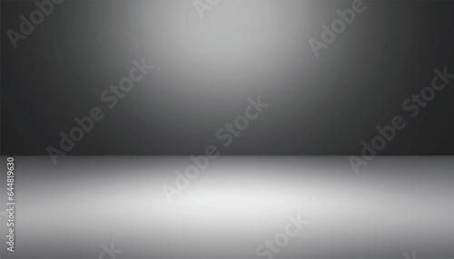 Wallpaper Mural Vector Gray empty room studio gradient used for background and display your product high Resolution. Torontodigital.ca