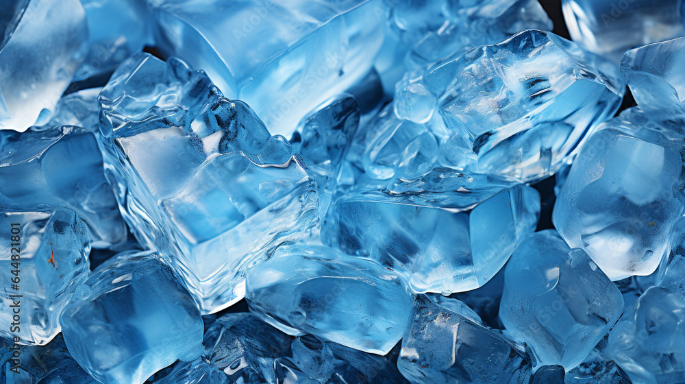 Fresh ice cube background