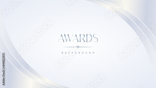 Luxury white award graphic background. Template luxury premium corporate abstract design. Template banner certificate. Modern design concept. Vector illustration.