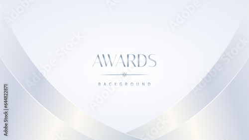 Luxury white award graphic background. Template luxury premium corporate abstract design. Template banner certificate. Modern design concept. Vector illustration.