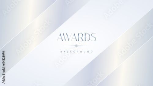 Luxury white award graphic background. Template luxury premium corporate abstract design. Template banner certificate. Modern design concept. Vector illustration.