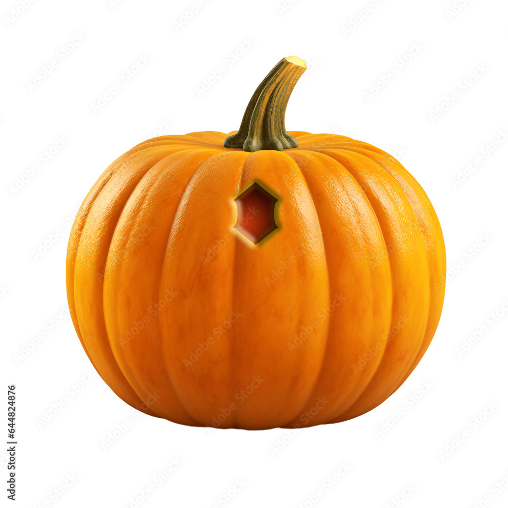 Obraz premium Halloween pumpkin font apostrophe, ' symbol. Isolated on transparent background. 