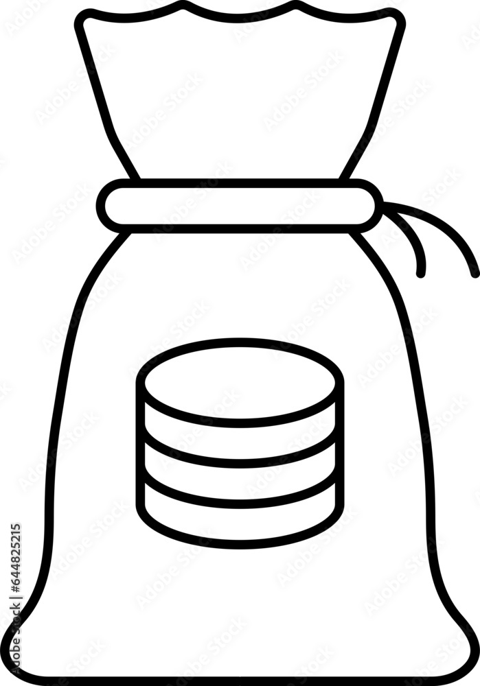 Money Back Flat Icon In Black Thin Line. Money Back Flat Icon In Black Thin Line.