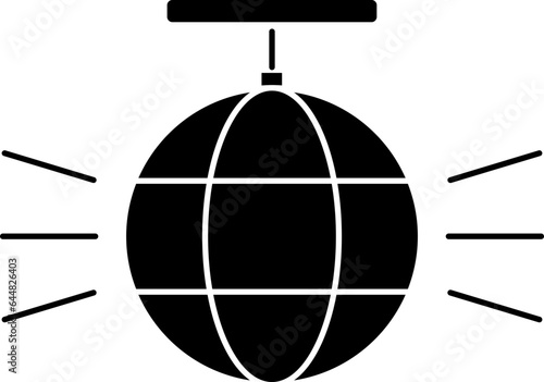 Disco Ball Icon in Glyph Style.