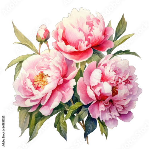 Radiant Pink Peonies  Captivating Petals in Close-Up