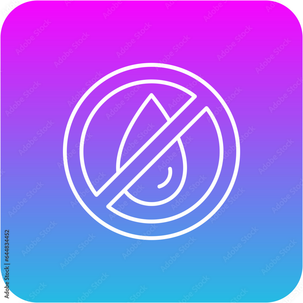 No Water Icon No Water Icon