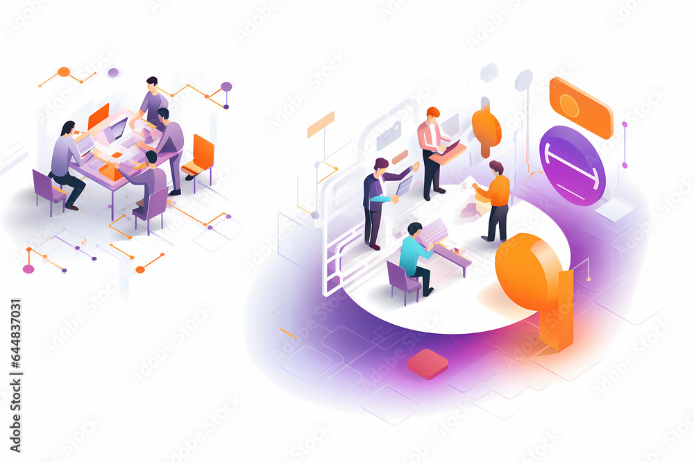 Fototapeta premium isometric