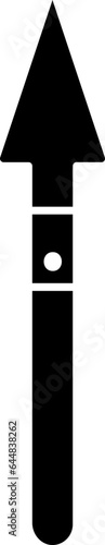 Javelin Or Spear Icon In Flat Style.
