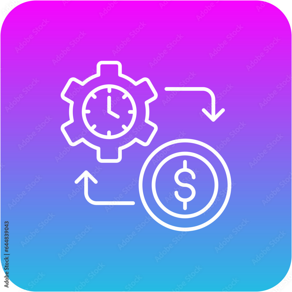 Time Is Money Icon Time Is Money Icon