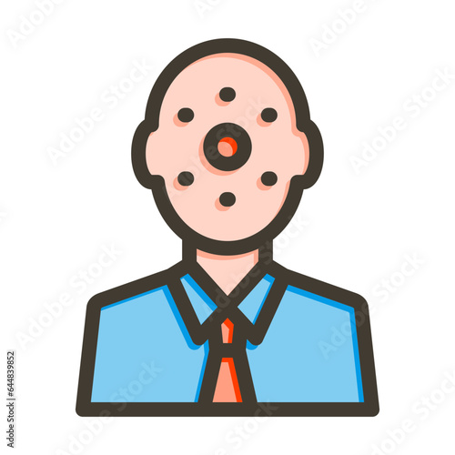 Blurring Vector Thick Line Filled Colors Icon Design Vector Thick Line Filled Colors Icon Design