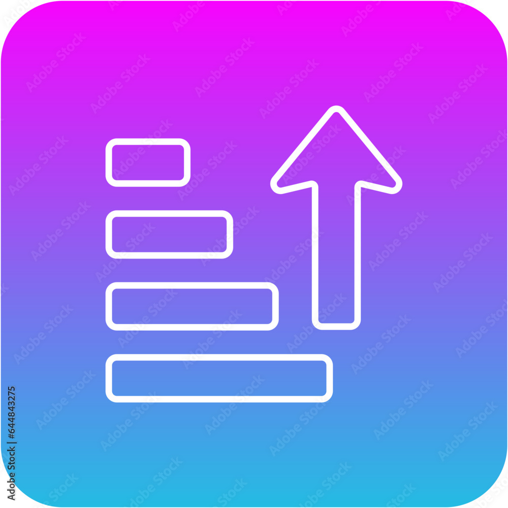 Obraz premium Sort Ascending Icon