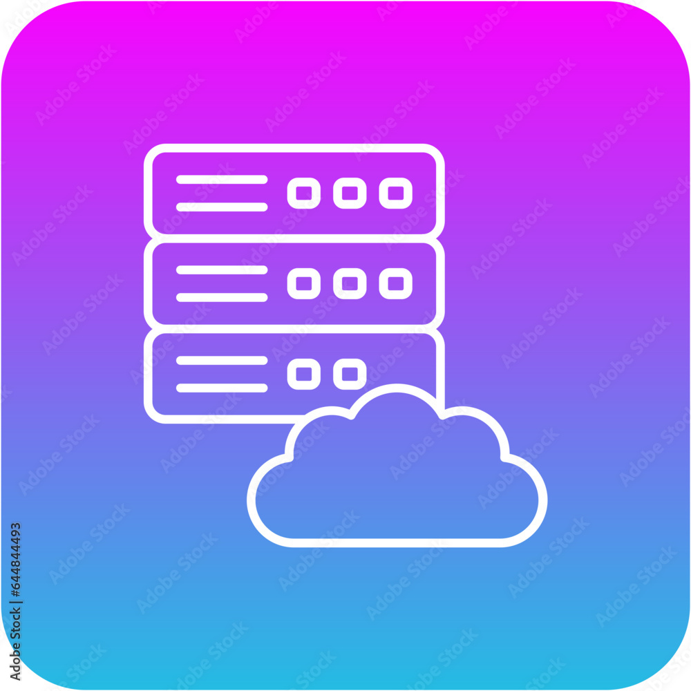 Cloud Server Icon Cloud Server Icon
