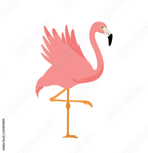 pink flamingo, eps 10 format	
