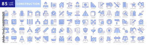 Photo Building and construction icon element set