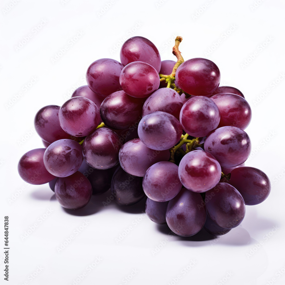 red grapes isolated on white background red grapes isolated on white background