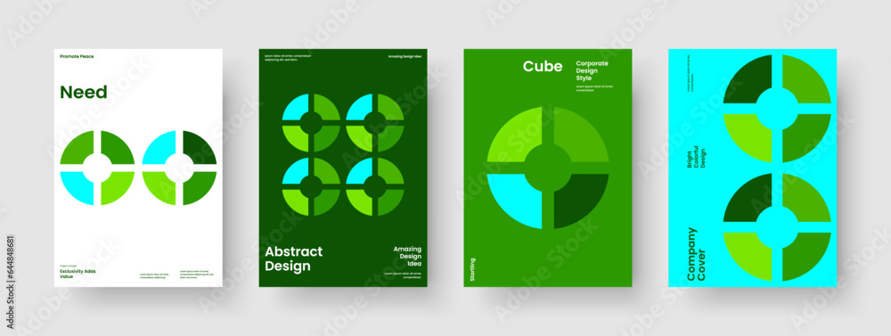 Abstract Report Design. Creative Business Presentation Layout. Modern ...