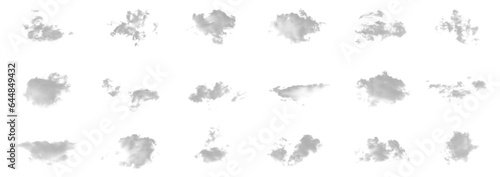 Fototapeta Naklejka Na Ścianę i Meble -  Pakiet białych chmur, dym
