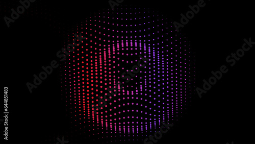 Abstract waveform net pulsating hole dots nodes banner resilience energy power big data technology explosion