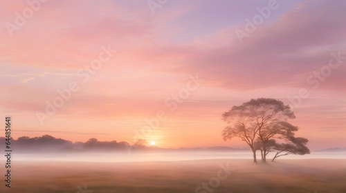 A Serene And Enchanting Dawn Sky Background Tranquil Dawn Sky Background Sunrise Sky Wallpaper Serene Morning Horizon Dawn Sky Image Calm Sunrise Landscape Picture AI Generative