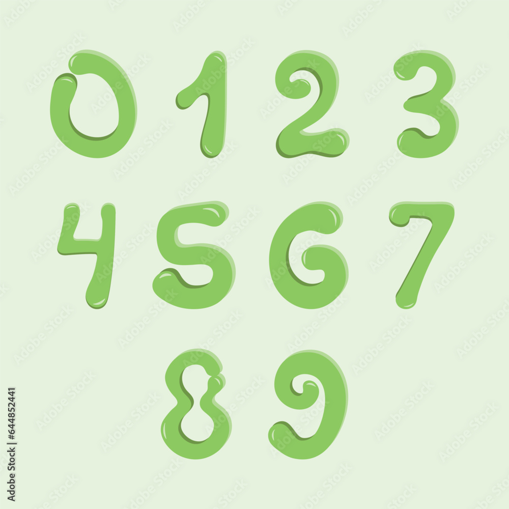 1 to 10 numbers set. 1 to 10 numbers set.