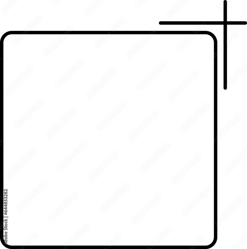 Square Drag or Select Icon In Linear Style. Square Drag or Select Icon In Linear Style.