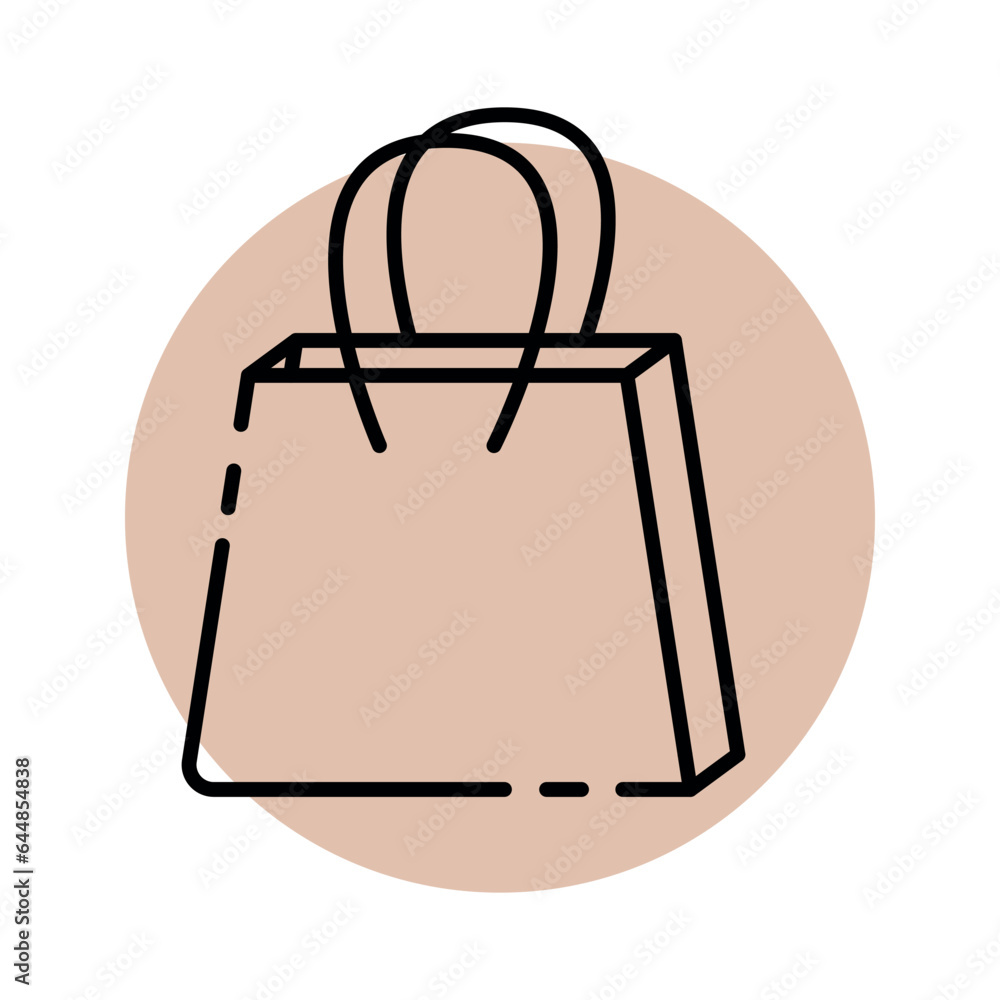 Vector icon shopping bag Vector icon shopping bag