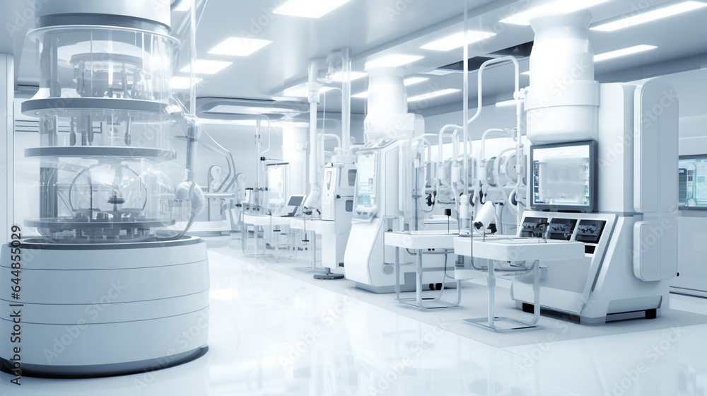 Modern laboratory. Modern laboratory.