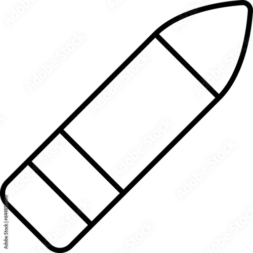 Isolated Bullet Icon In Black Outline.