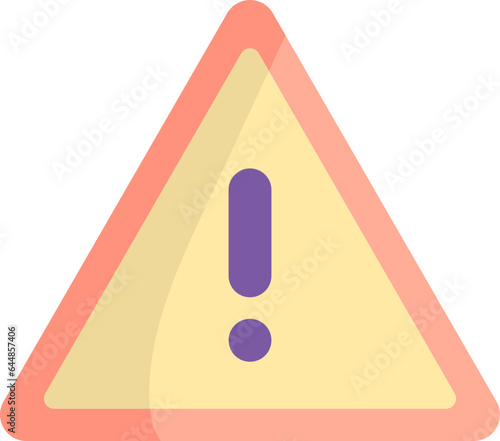 Colorful Warning Message Icon Or Symbol.