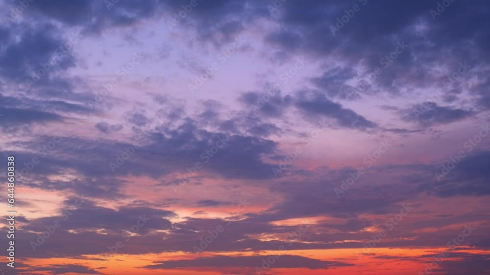 Time lapse of a sunrise sky. The vibrant hues paint a celestial canvas as the sun ascends, casting a warm glow, while clouds dance gracefully, creating a captivating spectacle of nature's artistry.
Time lapse of a sunrise sky. The vibrant hues paint a celestial canvas as the sun ascends, casting a warm glow, while clouds dance gracefully, creating a captivating spectacle of nature's artistry.