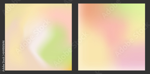 A set of gradients in pastel colors. A set of colorful backgrounds for covers, banners, social networks, websites, applications. Creative design for a creative idea