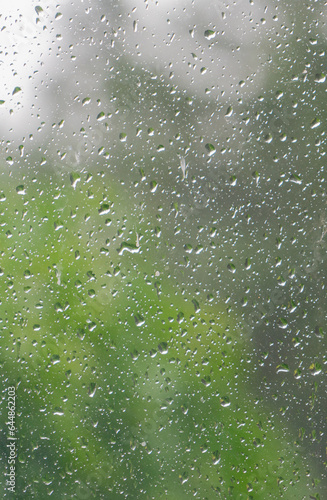 raindrops on a window pane.