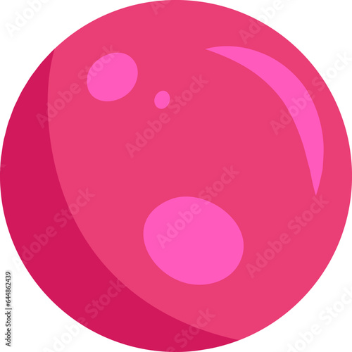 Flat Style Planet Icon in Pink Color.