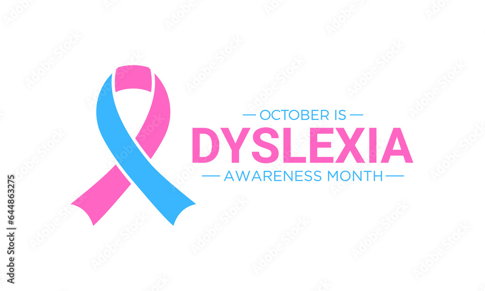 Dyslexia awareness month is observed every year in october. Vector illustration of dyslexia awareness month in aims to support those with this learning difficulty. Vector illustration. Dyslexia awareness month is observed every year in october. Vector illustration of dyslexia awareness month in aims to support those with this learning difficulty. Vector illustration.
