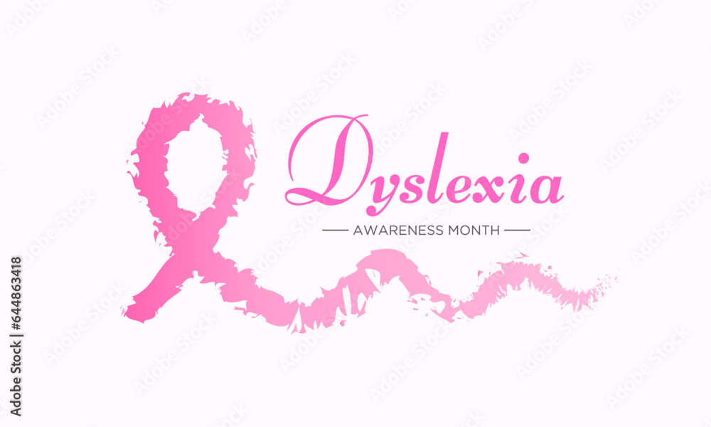 Dyslexia awareness month is observed every year in october. Vector illustration of dyslexia awareness month in aims to support those with this learning difficulty. Vector illustration. Dyslexia awareness month is observed every year in october. Vector illustration of dyslexia awareness month in aims to support those with this learning difficulty. Vector illustration.
