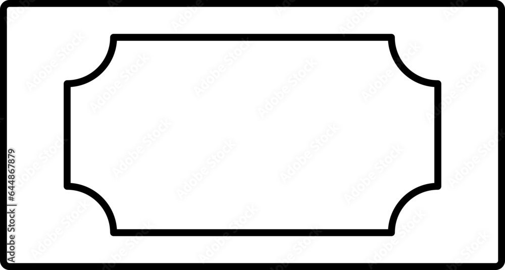 Copy Space Money Icon Or Symbol In Line Art. Copy Space Money Icon Or Symbol In Line Art.