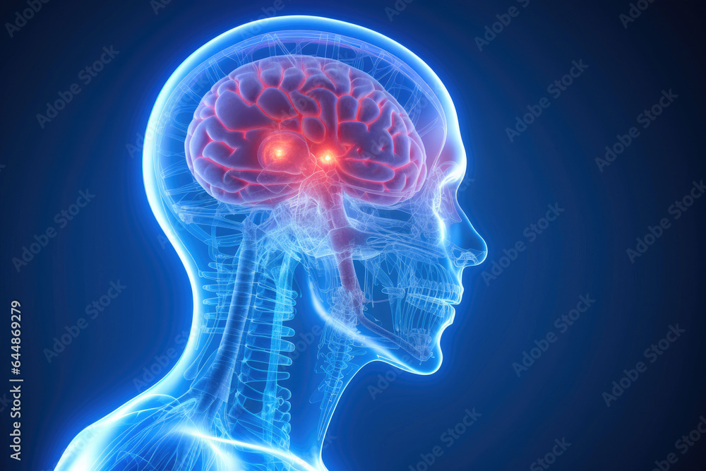 Intricate 3D Human Brain with Neural Wonders Intricate 3D Human Brain with Neural Wonders