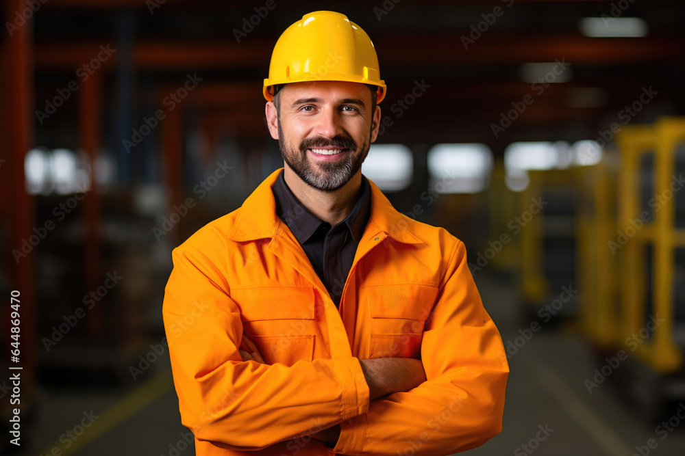 Industrial Professional with Protective Gear Industrial Professional with Protective Gear
