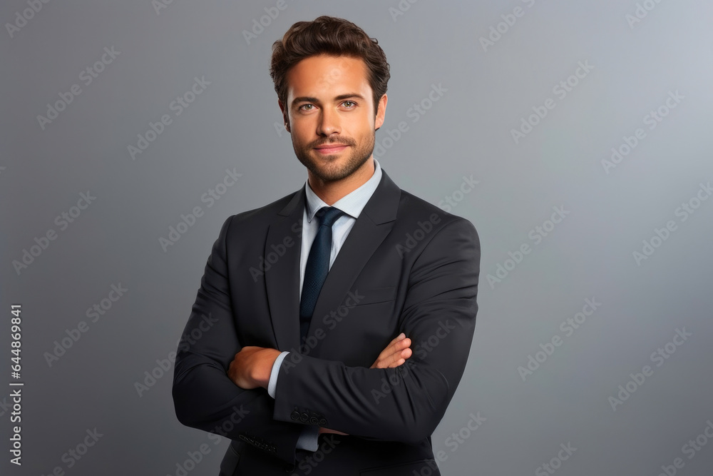 Suave News Anchor with Professional Background Suave News Anchor with Professional Background
