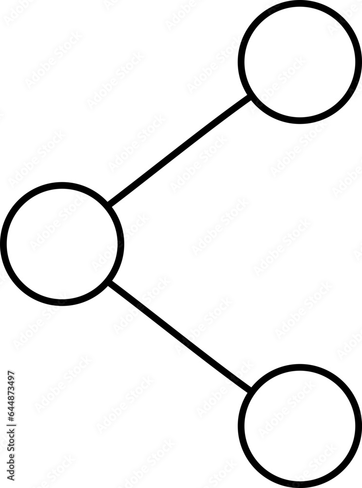 Share Icon Or Symbol In Black Line Art. Share Icon Or Symbol In Black Line Art.
