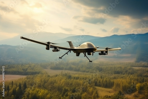 American Military UAV in Flight