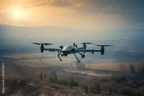 UAV Reconnaissance Over Battlefield: American Drone